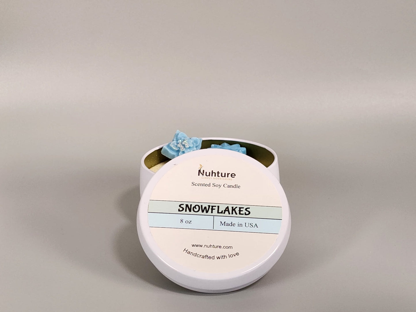 Snowflakes Candle