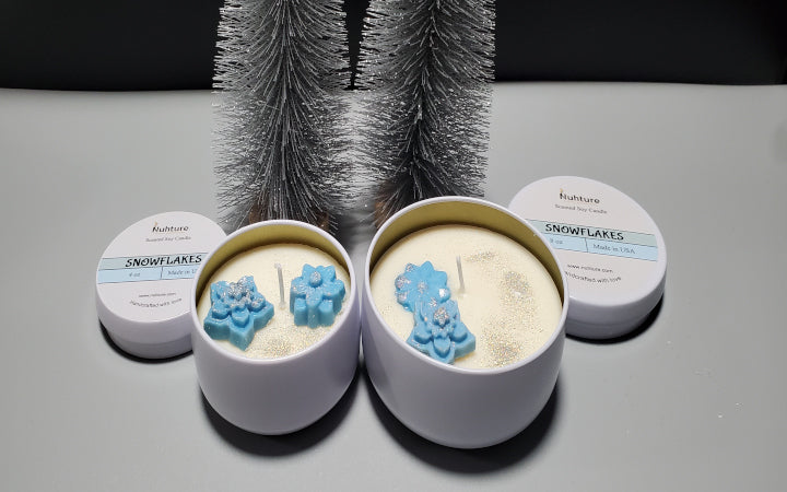 Snowflakes Candle